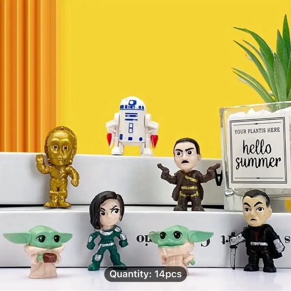 Star Wars 14pcs Action Figure Set - Mini Anime Collectibles - Picture 3 of 5